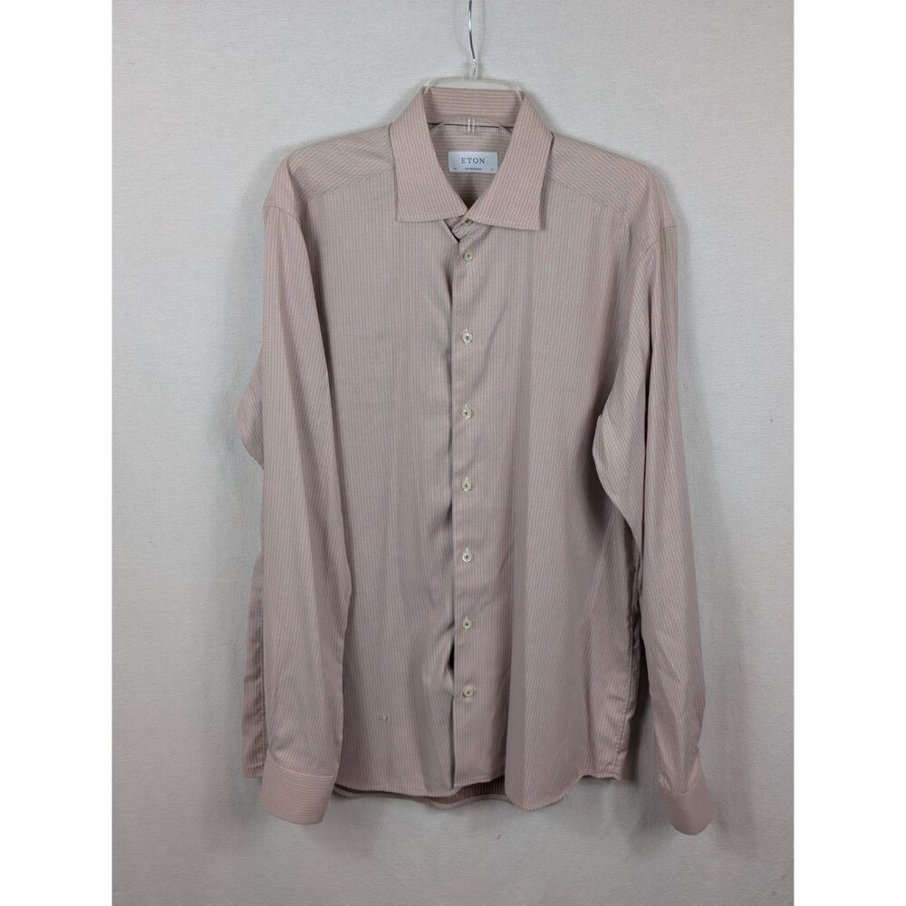 Eton Contemporary Button Up Shirt Multicolor Men's Size 43 - 17